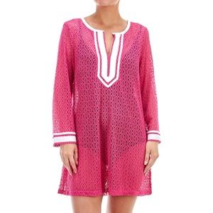 Women’s swimwear cover up tunic pink NWOT
